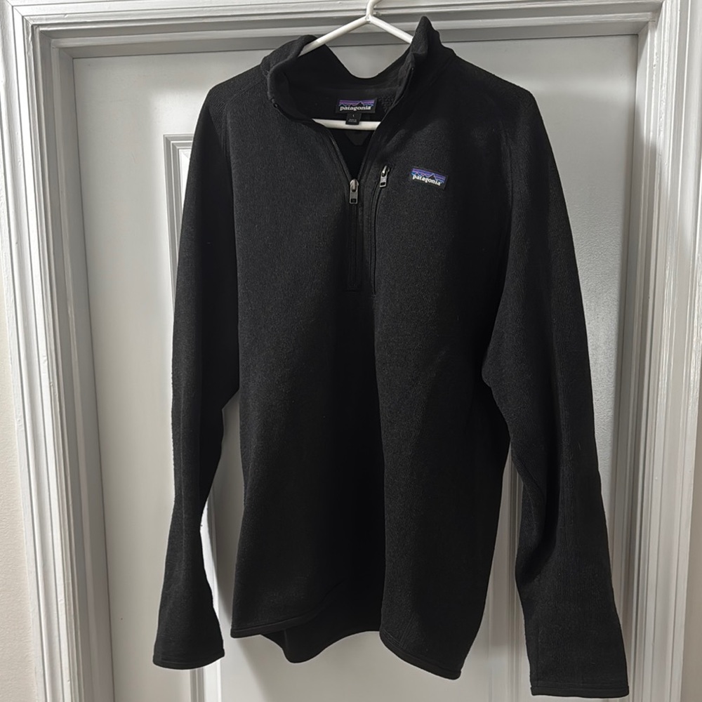 Patagonia Black Zip Up Sweater